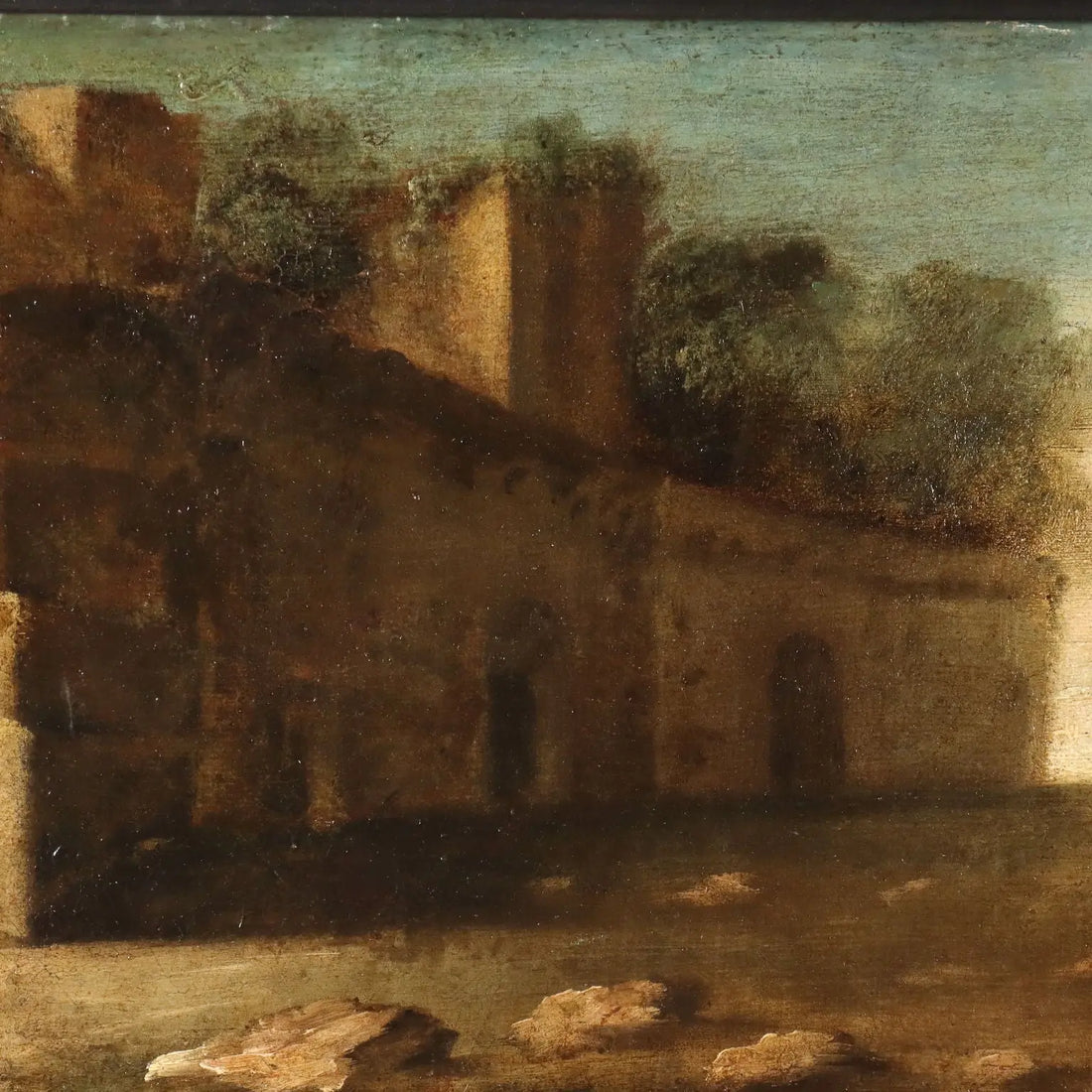 Antique Paintings Landscapes Oil on Canvas Italy XVIII Century