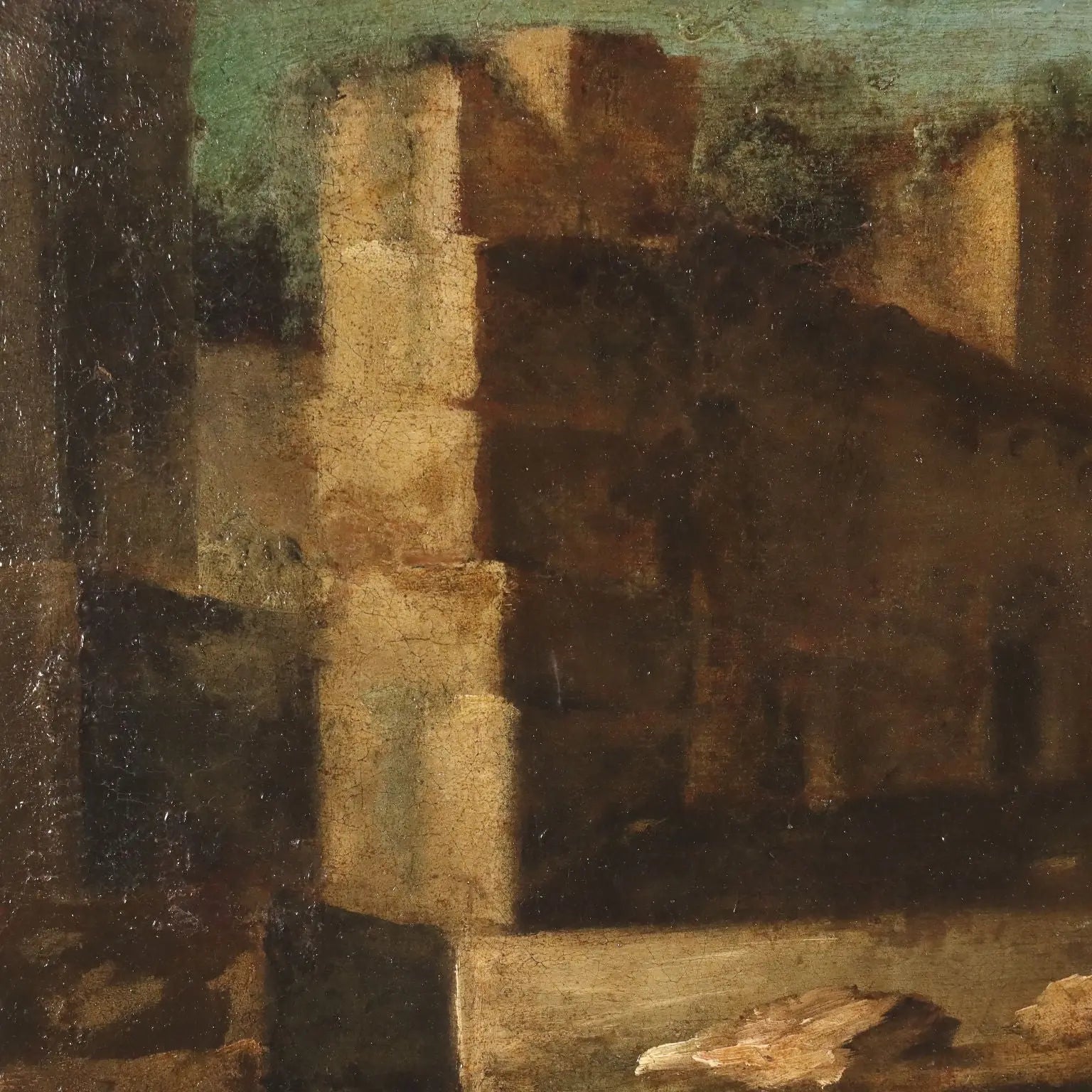Antique Paintings Landscapes Oil on Canvas Italy XVIII Century