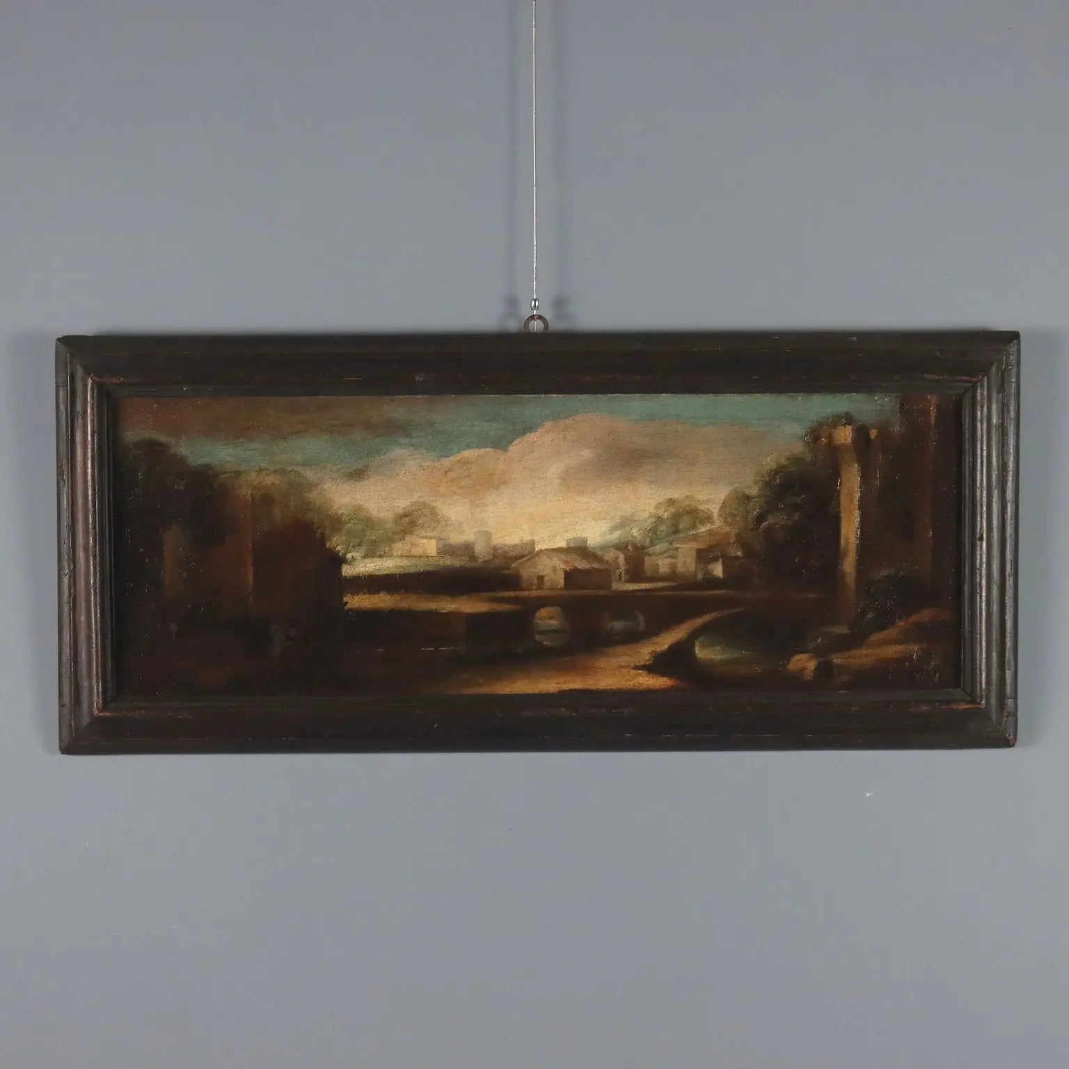 Antique Paintings Landscapes Oil on Canvas Italy XVIII Century