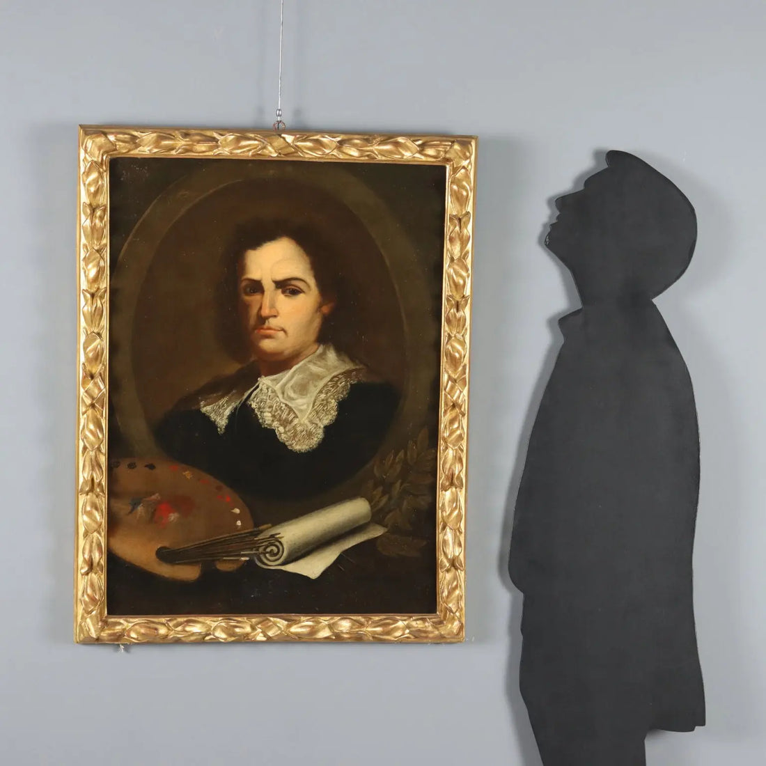 Antique Painting Portrait of a Painter Oil on Canvas XVIII Century | Art | Antique Painting