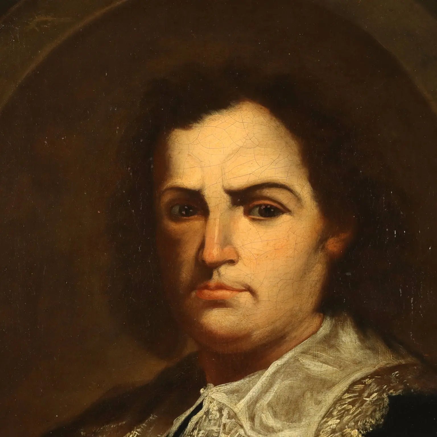 Antique Painting Portrait of a Painter Oil on Canvas XVIII Century | Art | Antique Painting