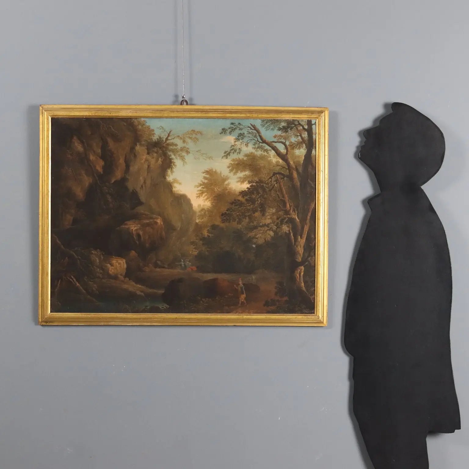 Antique Painting Landscape with Figures Oil on Canvas XVIII Century | Art | Antique Painting