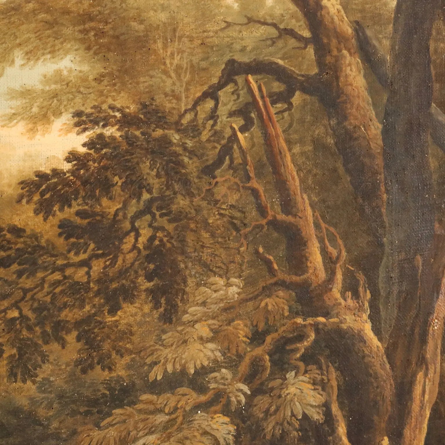 Antique Painting Landscape with Figures Oil on Canvas XVIII Century | Art | Antique Painting
