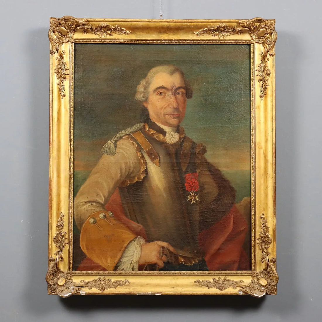 Antique Painting Portrait of a Nobleman Oil on Canvas XVIII Century | Art | Antique Painting