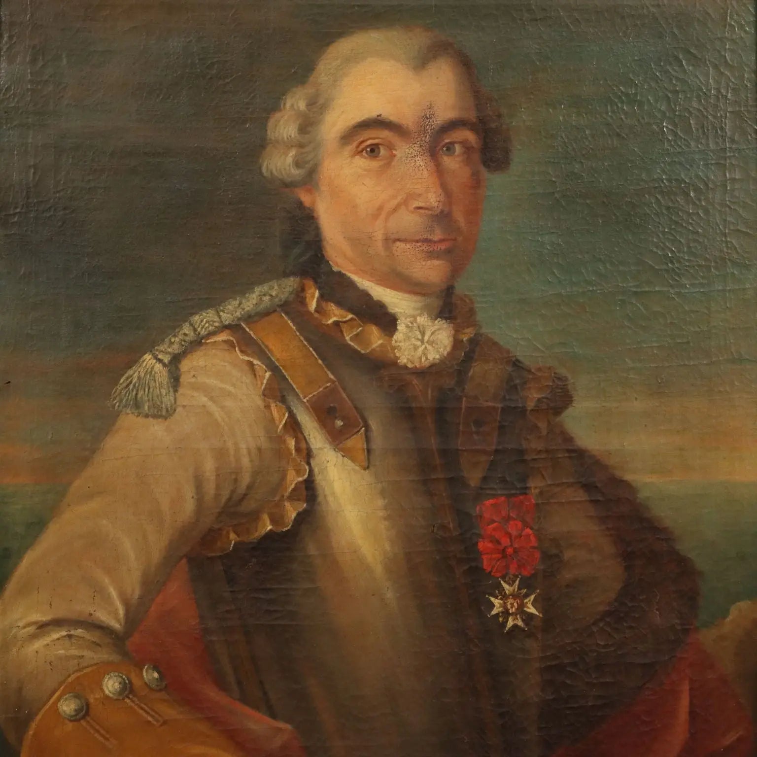 Antique Painting Portrait of a Nobleman Oil on Canvas XVIII Century | Art | Antique Painting