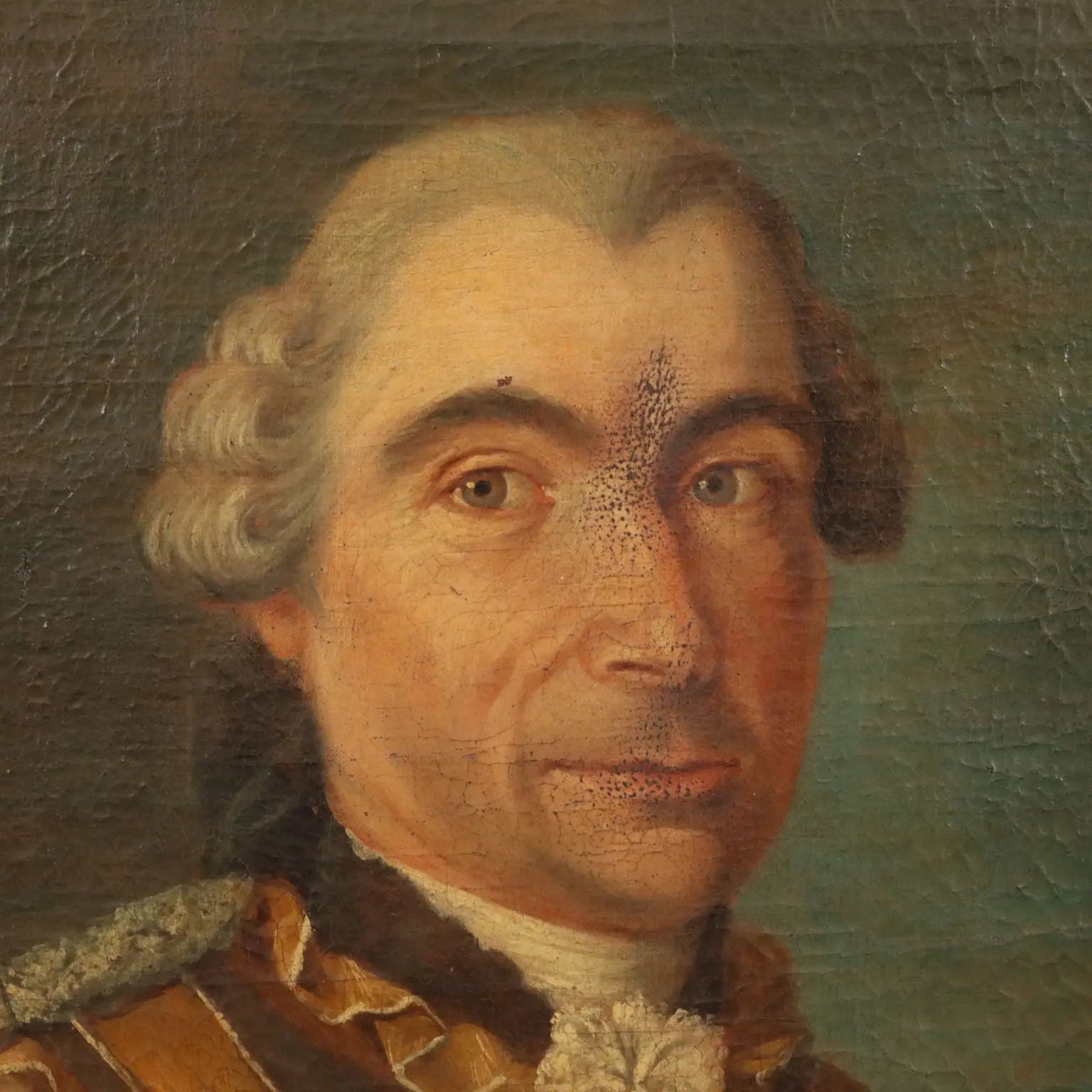 Antique Painting Portrait of a Nobleman Oil on Canvas XVIII Century | Art | Antique Painting