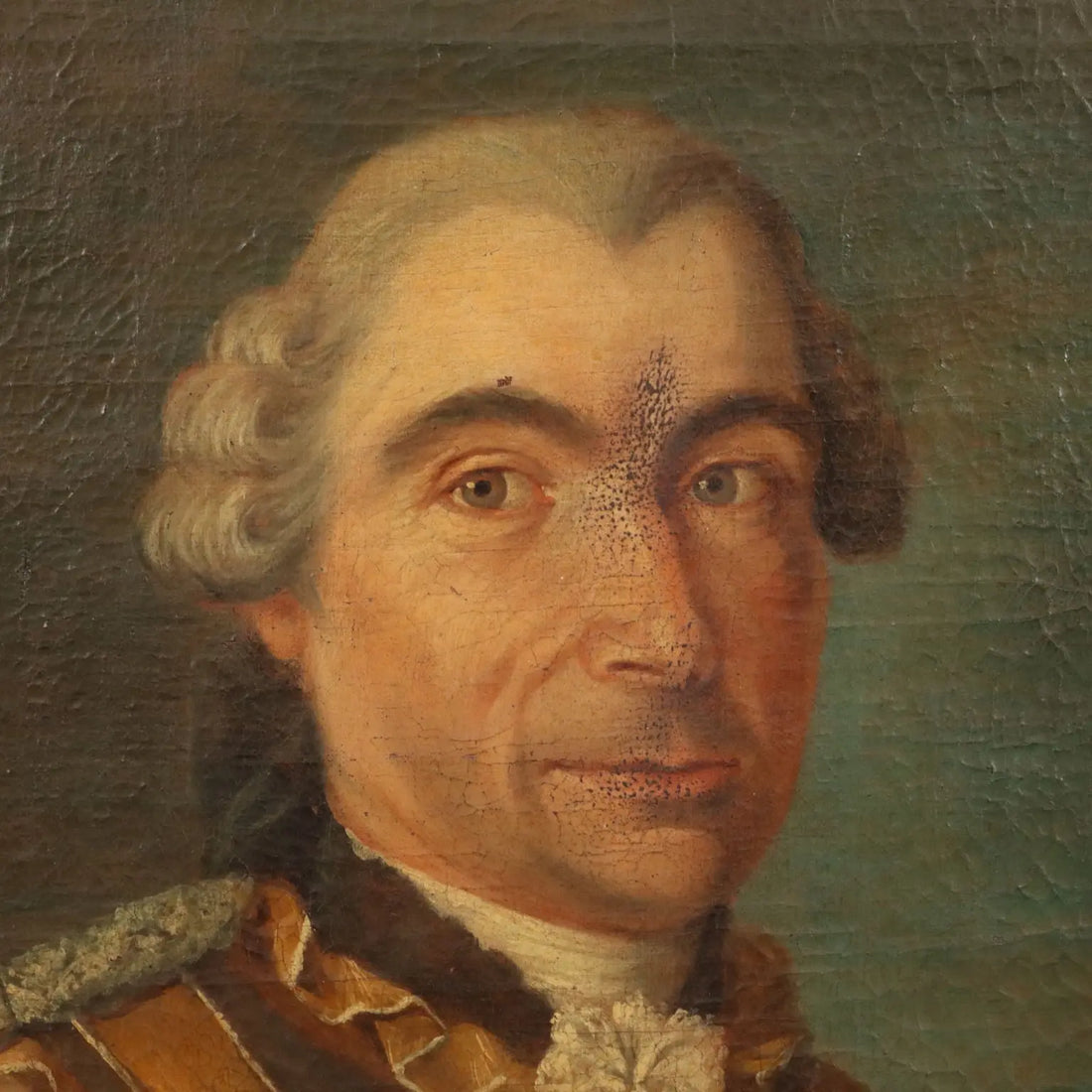Antique Painting Portrait of a Nobleman Oil on Canvas XVIII Century | Art | Antique Painting