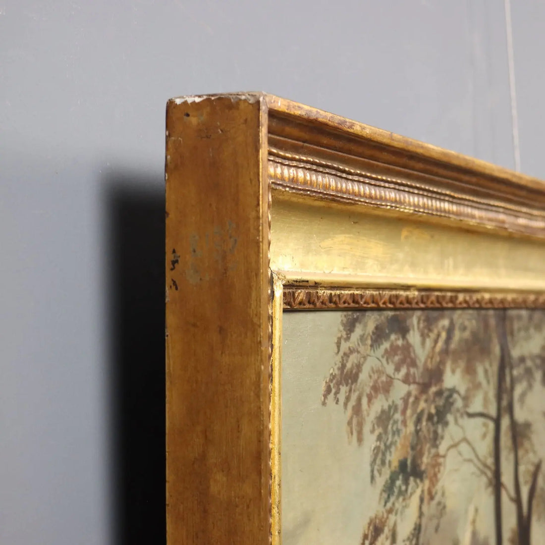 Antique Painting Country Scene Oil on Canvas Northern Europe '800 | Art | Antique Painting