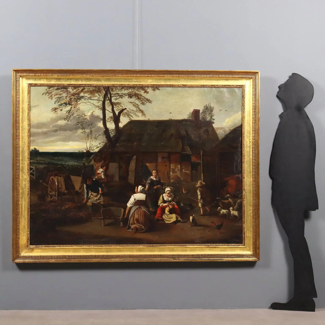 Antique Painting Country Scene Oil on Canvas Northern Europe '800 | Art | Antique Painting