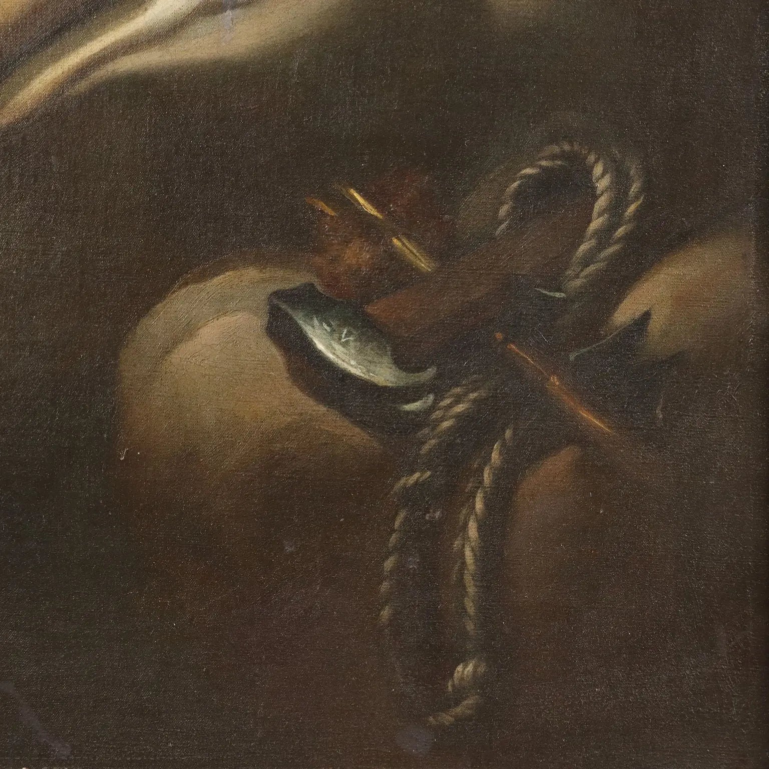 Antique Painting Copy from Ludovico Cardi Trinity Oil on Canvas '700 - Trinity | Art | Antique Painting