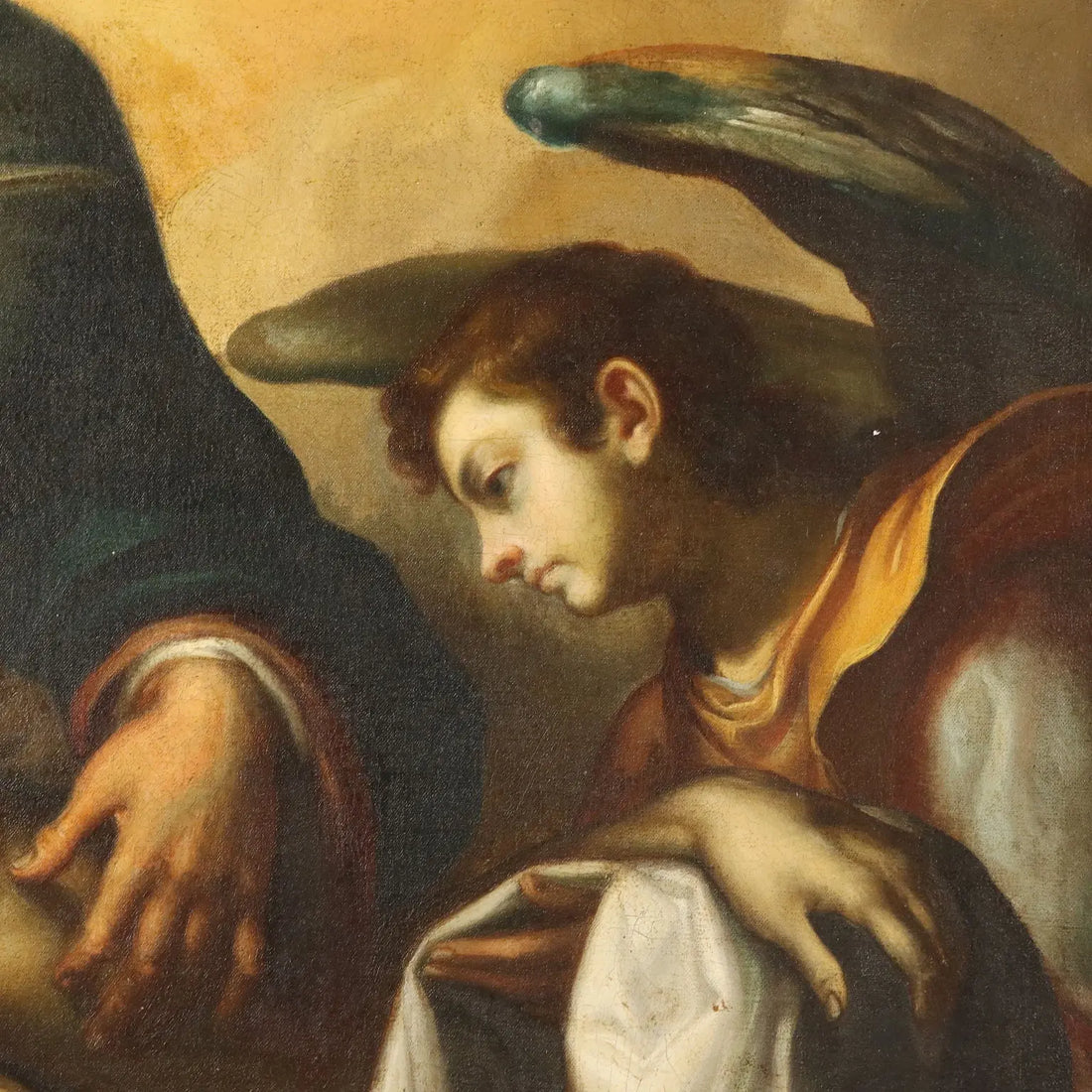 Antique Painting Copy from Ludovico Cardi Trinity Oil on Canvas '700 - Trinity | Art | Antique Painting