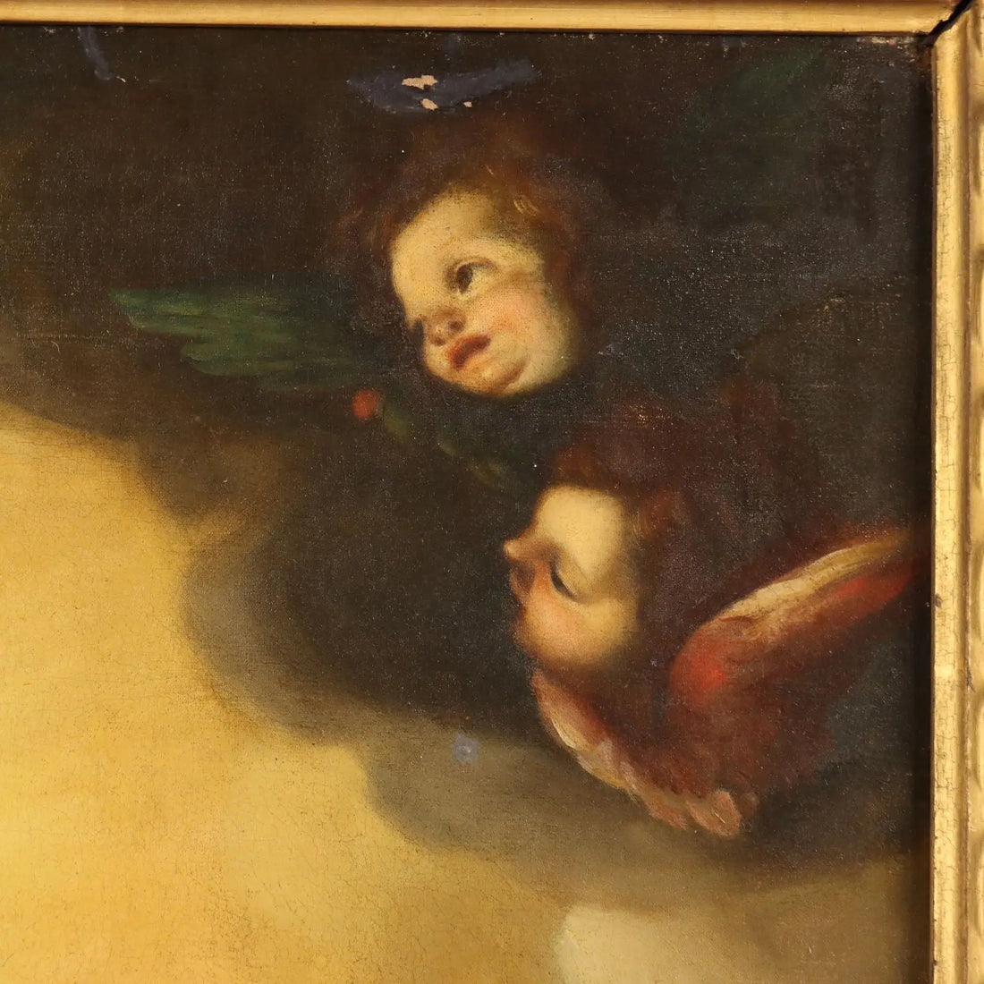 Antique Painting Copy from Ludovico Cardi Trinity Oil on Canvas '700 - Trinity | Art | Antique Painting