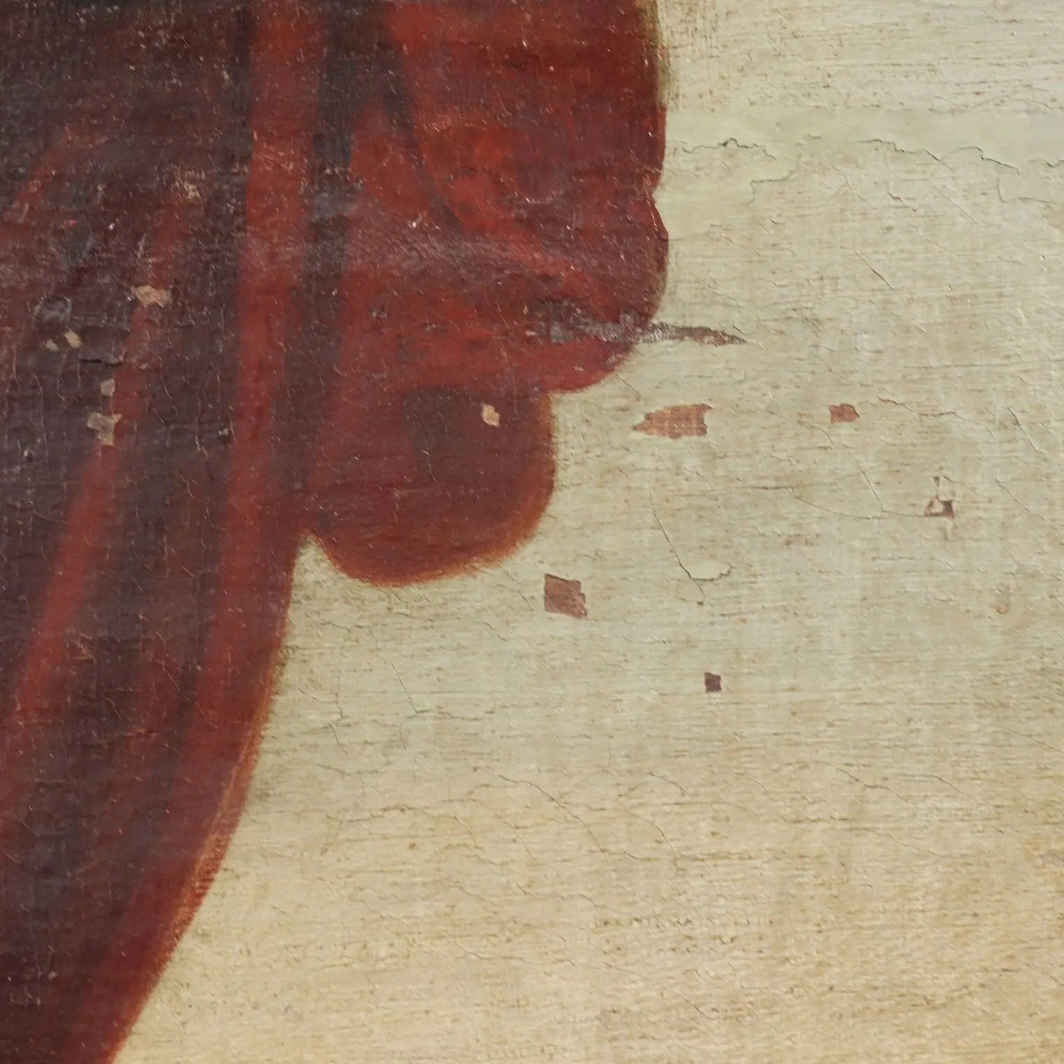 Antique Painting Biblical Scene Tamar and Judah Oil on Canvas '600 - Tamar and Judah | Art | Antique Painting