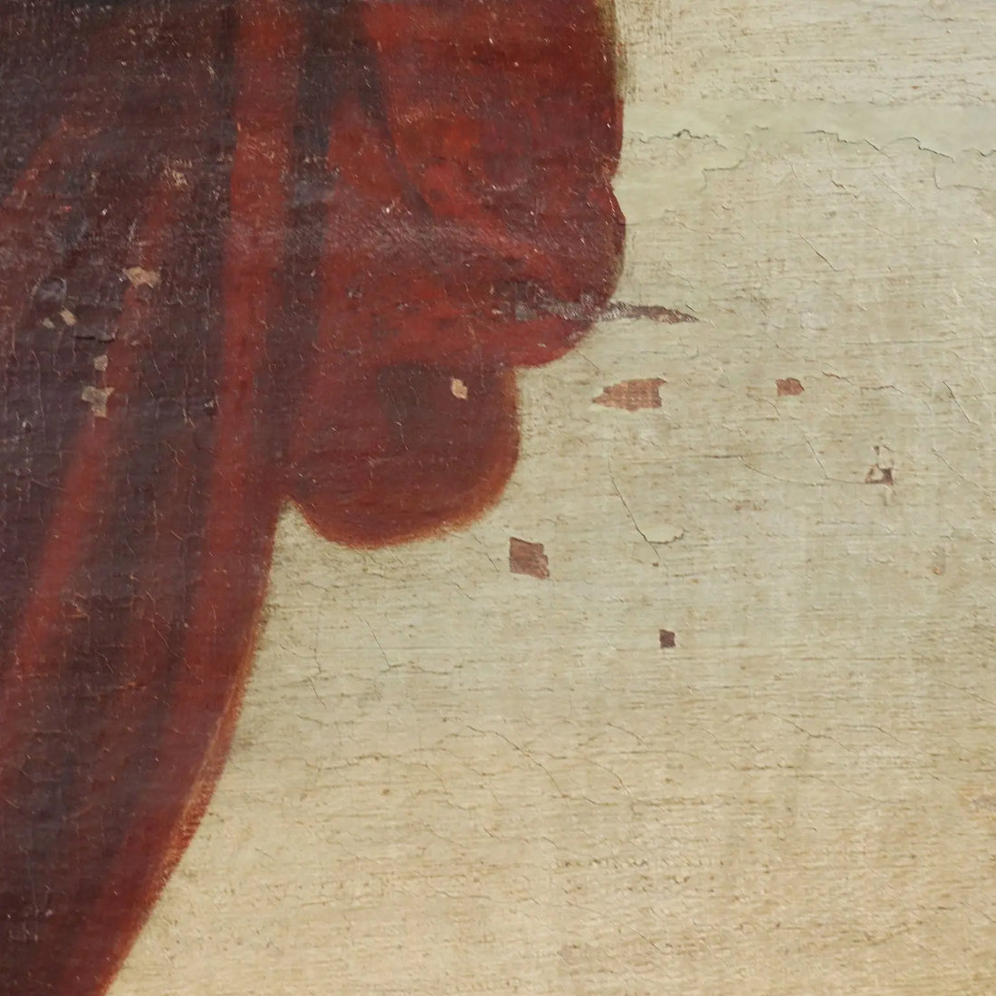 Antique Painting Biblical Scene Tamar and Judah Oil on Canvas '600 - Tamar and Judah | Art | Antique Painting