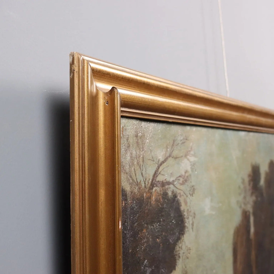 Antique Painting Landscape with Saint Oil on Canvas XVIII-XIX Century | Art | Antique Painting