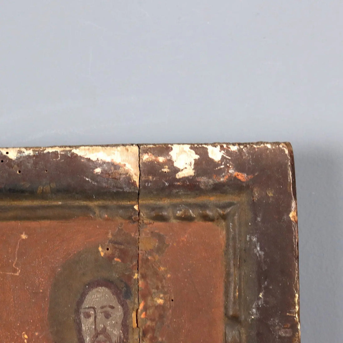 Antique Icon Saint Nicholas Tempera on Board Romania XIX Century | Art | Antique Painting