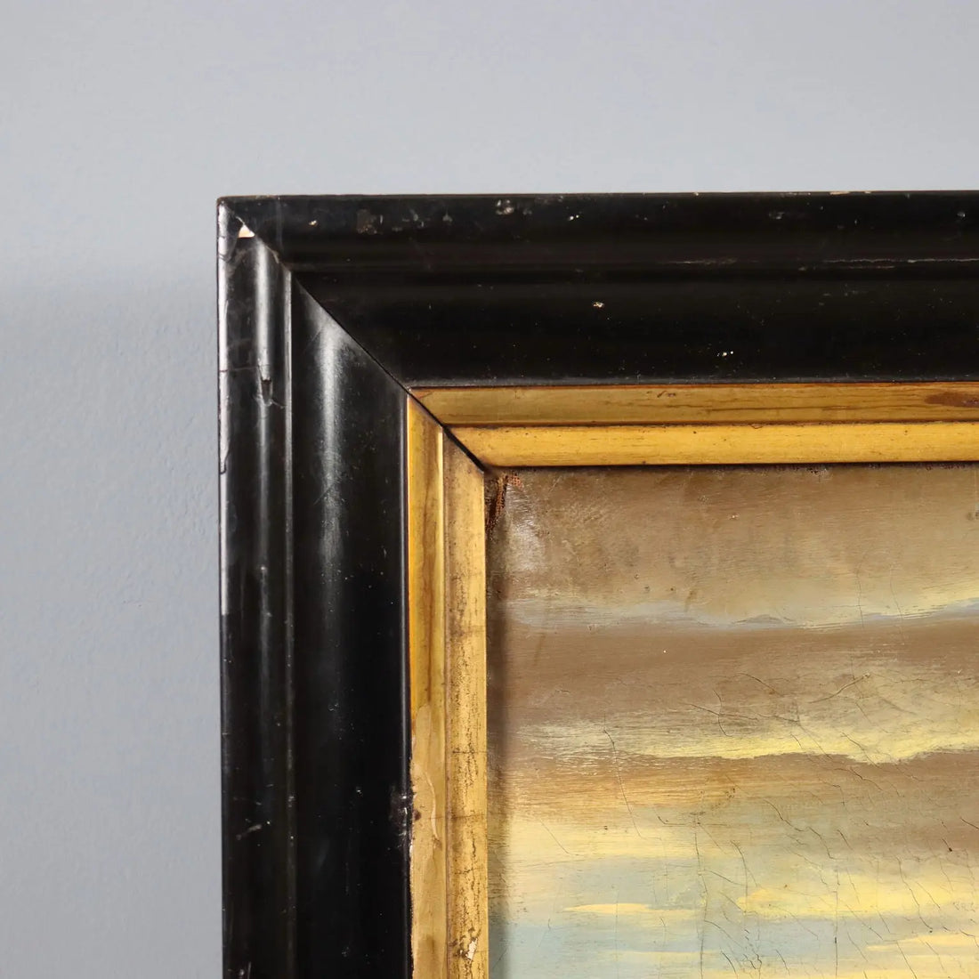 Antique Painting View from the Harbour Oil on Canvas XVIII Century | Art | Antique Painting