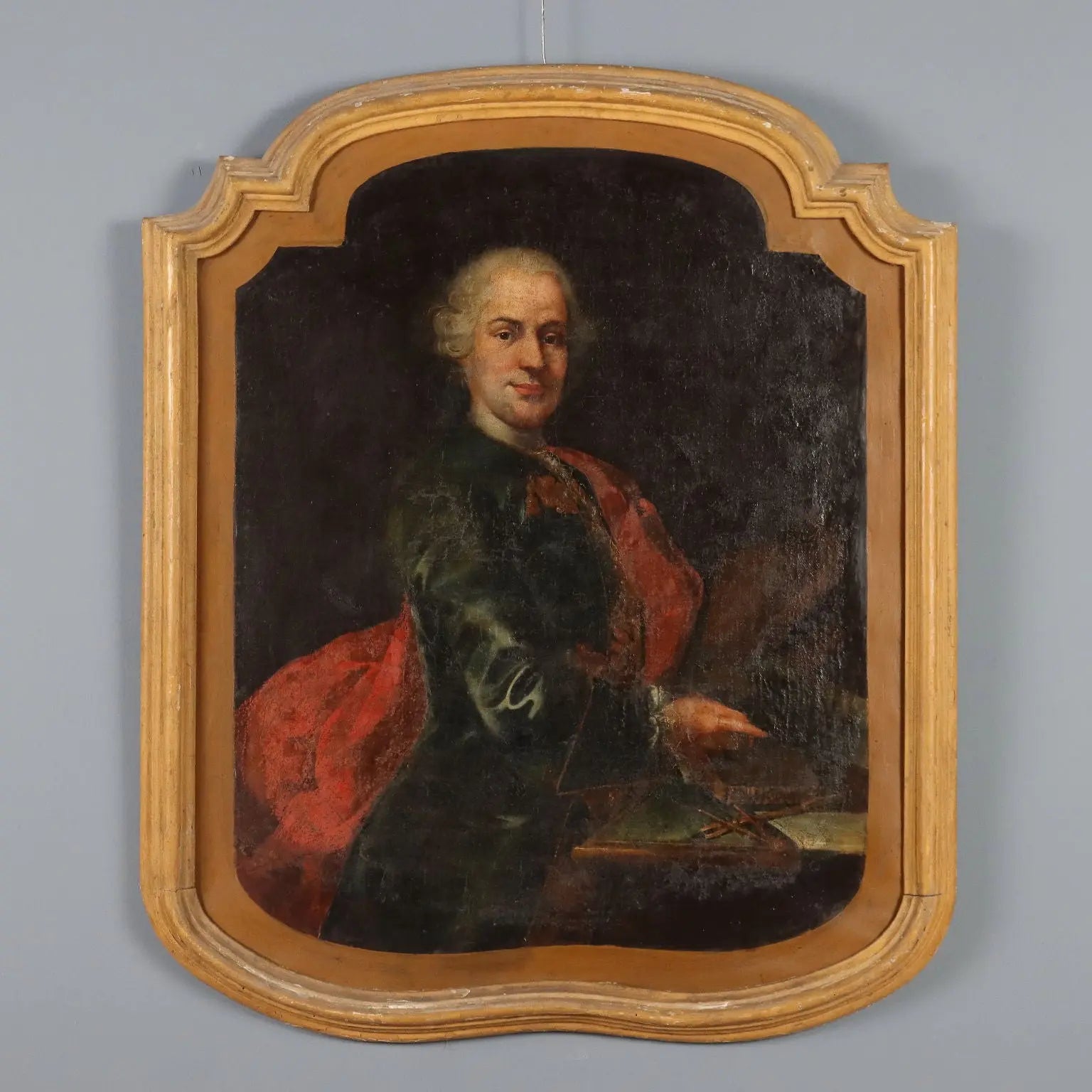 Antique Painting Portrait of a Gentleman Oil on Canvas XVIII Century | Art | Antique Painting