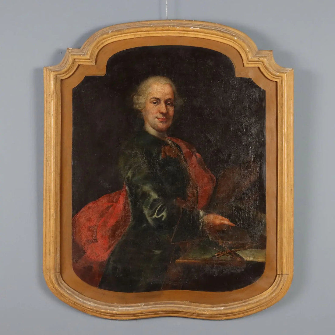 Antique Painting Portrait of a Gentleman Oil on Canvas XVIII Century | Art | Antique Painting
