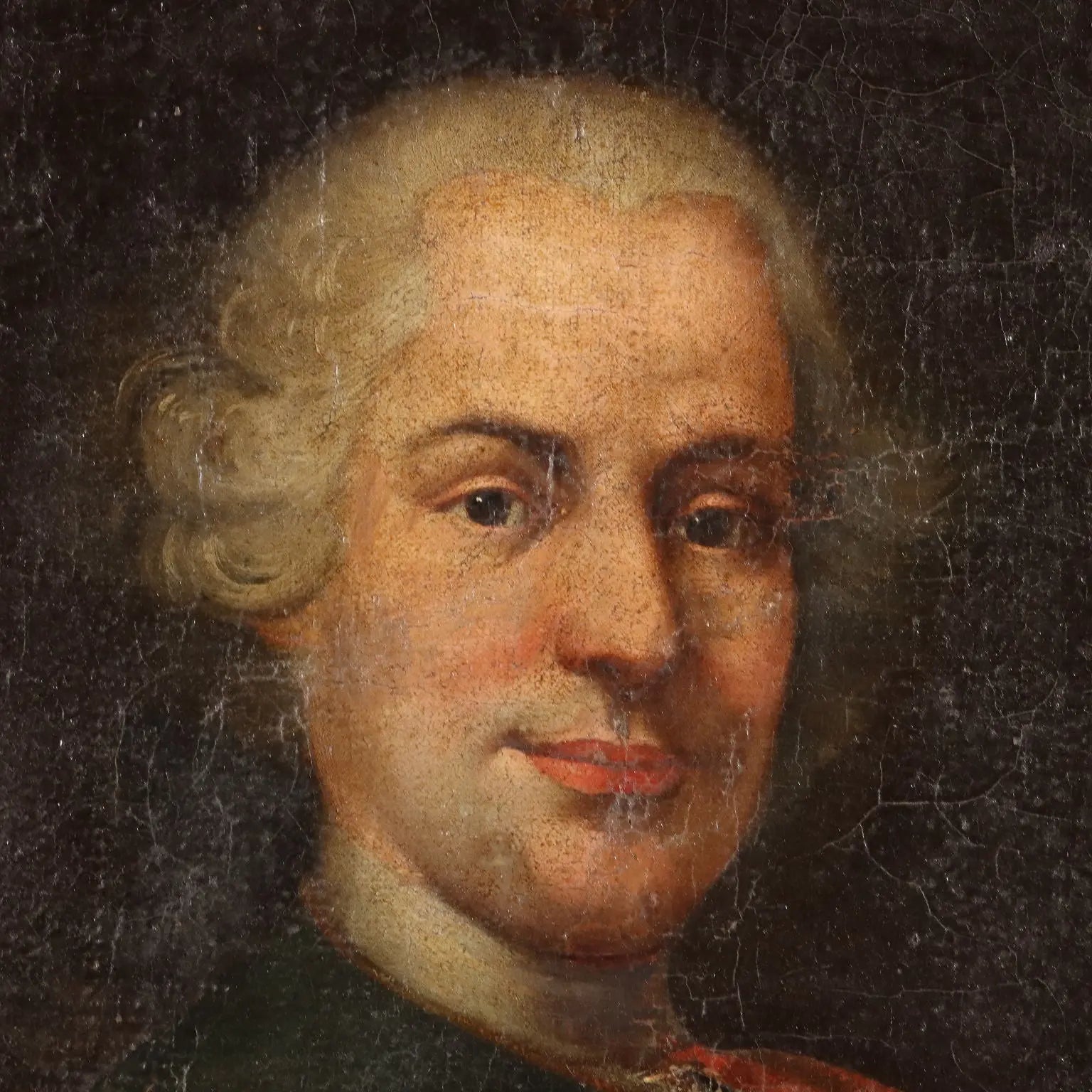 Antique Painting Portrait of a Gentleman Oil on Canvas XVIII Century | Art | Antique Painting