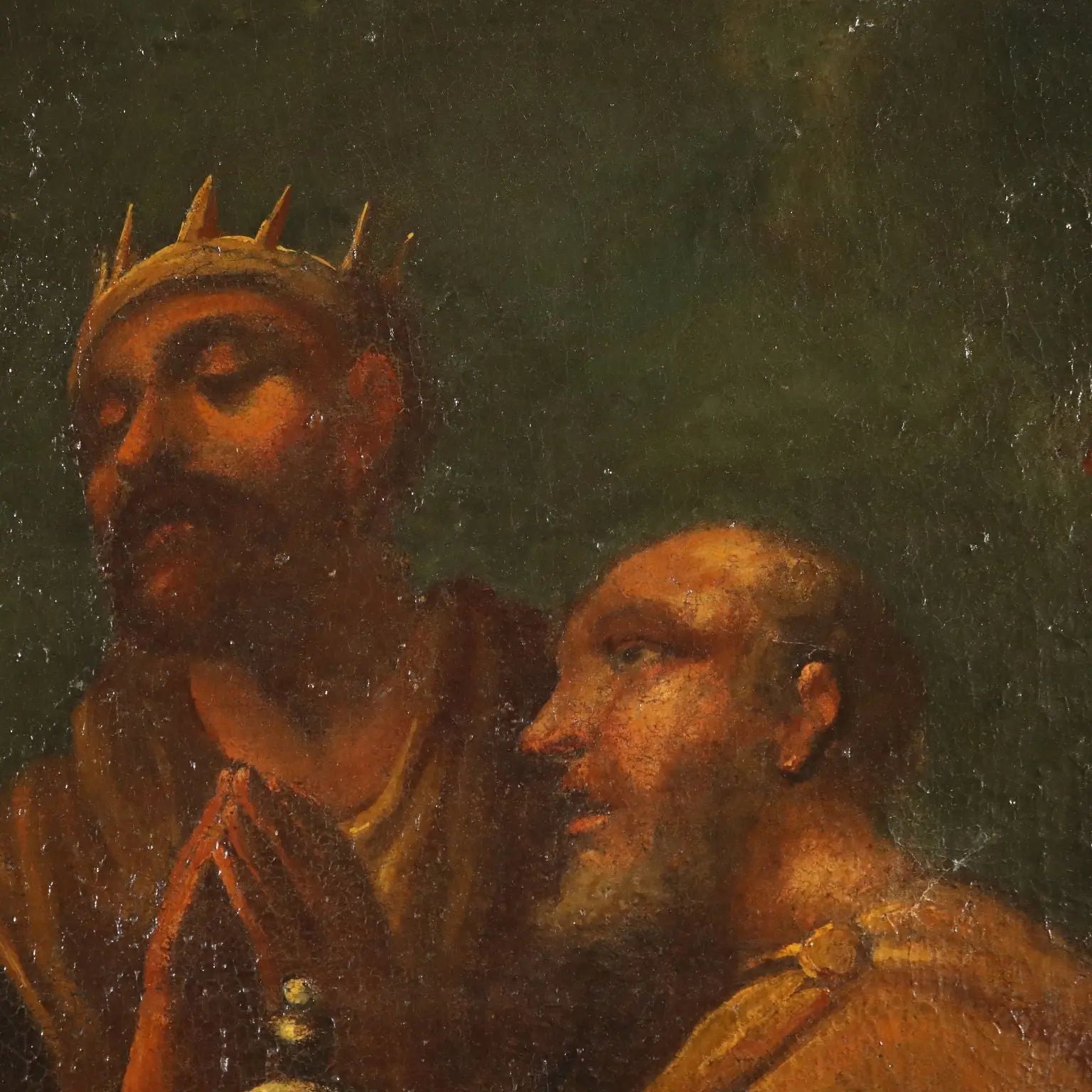 Antique Painting The Three Wise Men Oil on Canvas XVII-XVIII Century | Art | Antique Painting