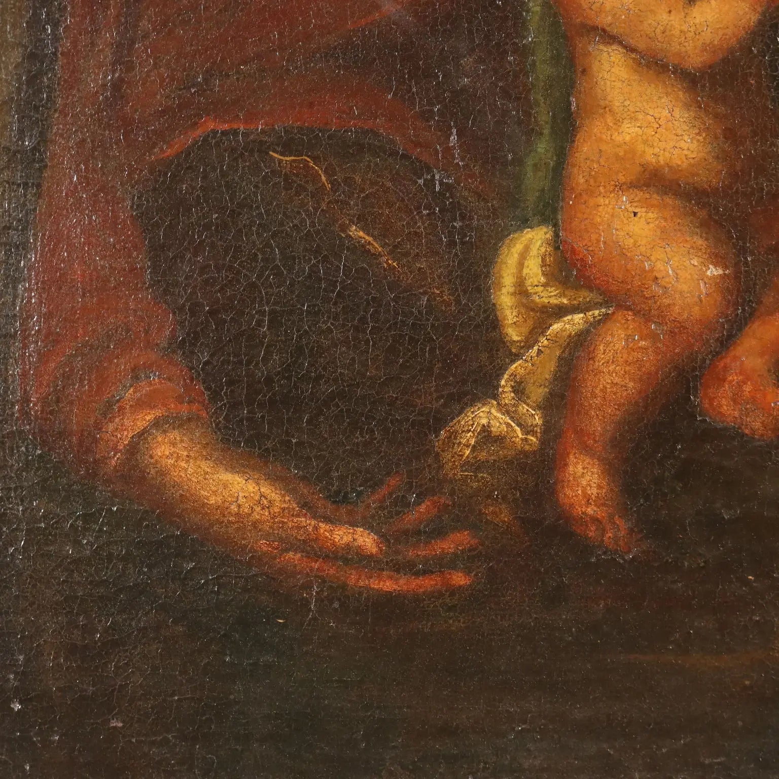 Antique Painting The Three Wise Men Oil on Canvas XVII-XVIII Century | Art | Antique Painting