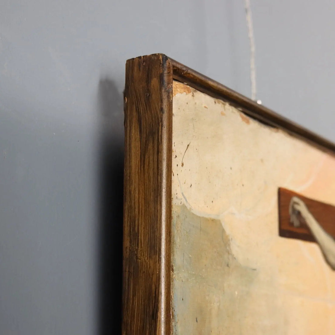 Antique Painting Christ Crucified with Saints Oil on Hardboard '500 | Art | Antique Painting