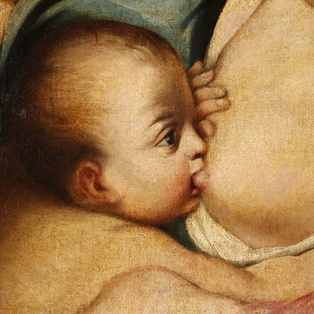 Antique Painting Allegory of Charity Disciple of Carlo Cignani '600 - Disciple of Carlo Cignani | Art | Antique Painting