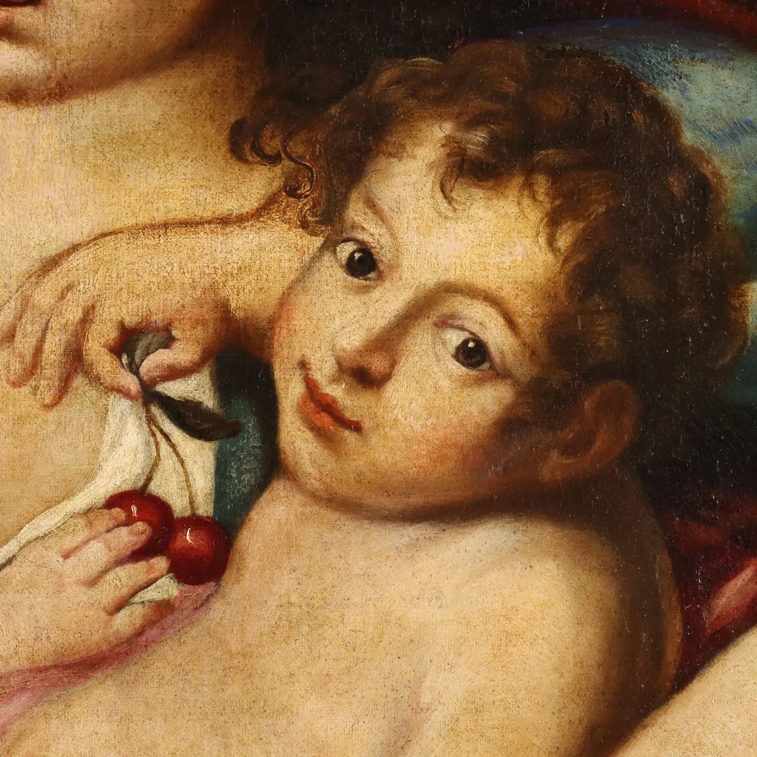 Antique Painting Allegory of Charity Disciple of Carlo Cignani '600 - Disciple of Carlo Cignani | Art | Antique Painting