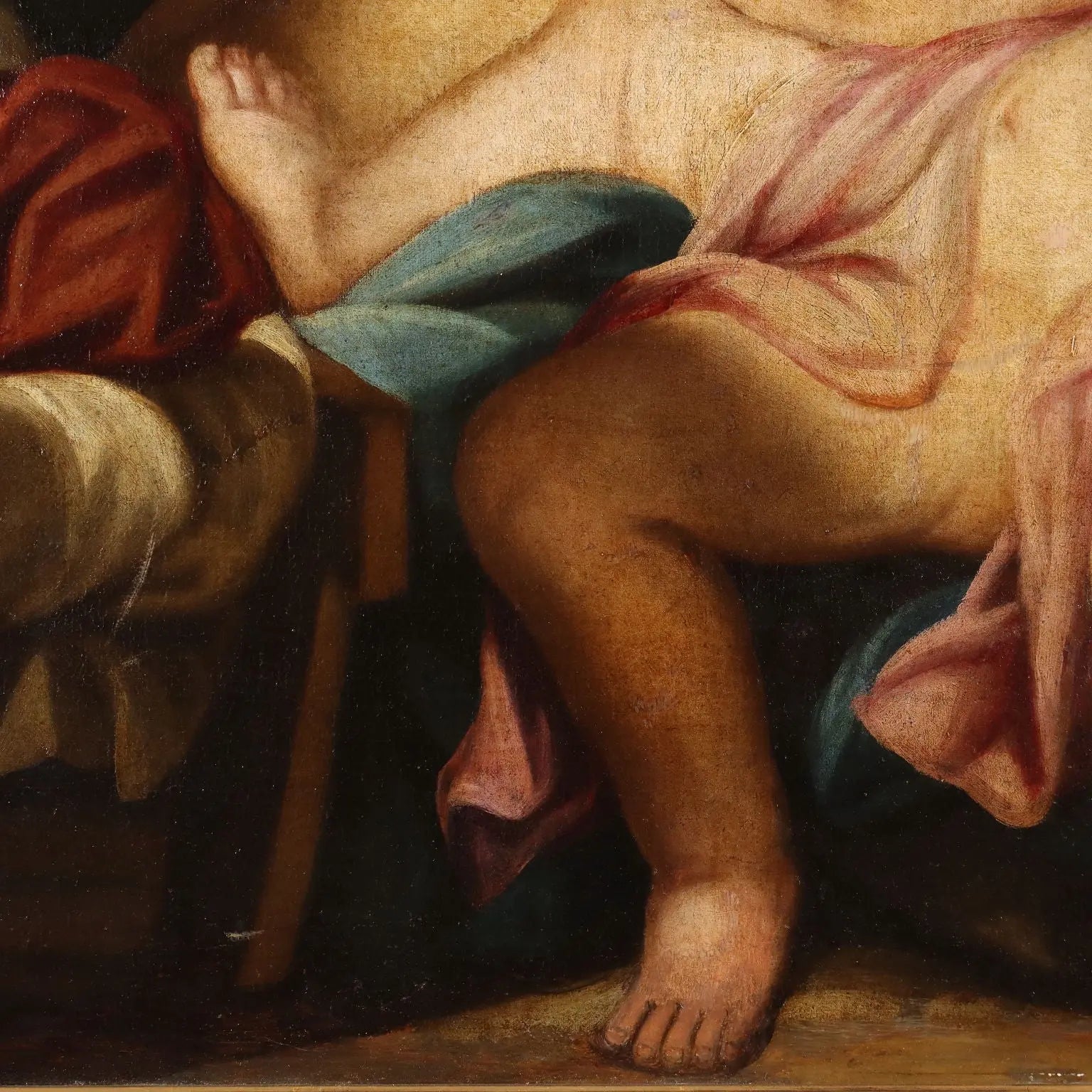 Antique Painting Allegory of Charity Disciple of Carlo Cignani '600 - Disciple of Carlo Cignani | Art | Antique Painting