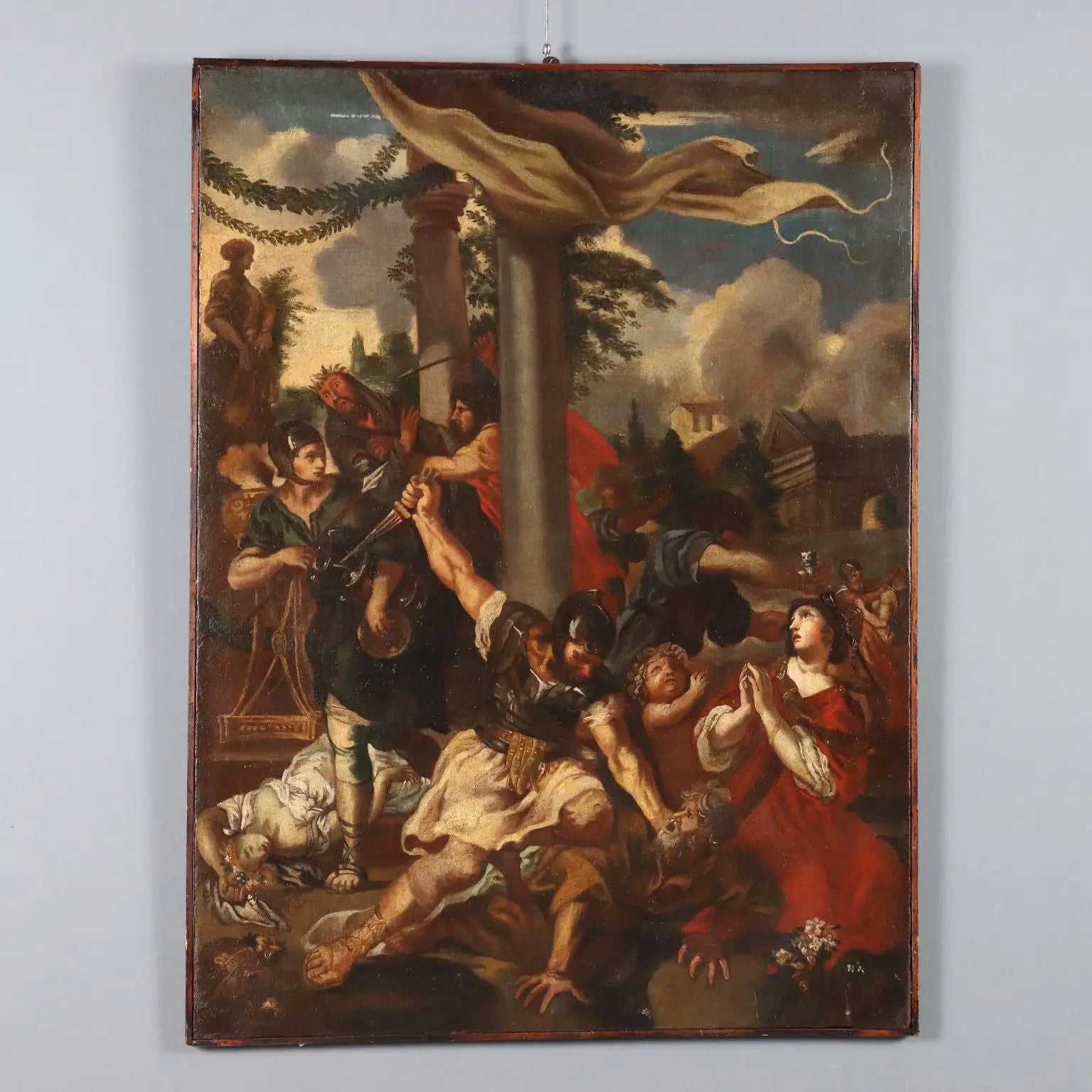 Antique Painting The Age of Iron Disciple of Pietro da Cortona '600 - Disciple of Pietro da Cortona | Art | Antique Painting