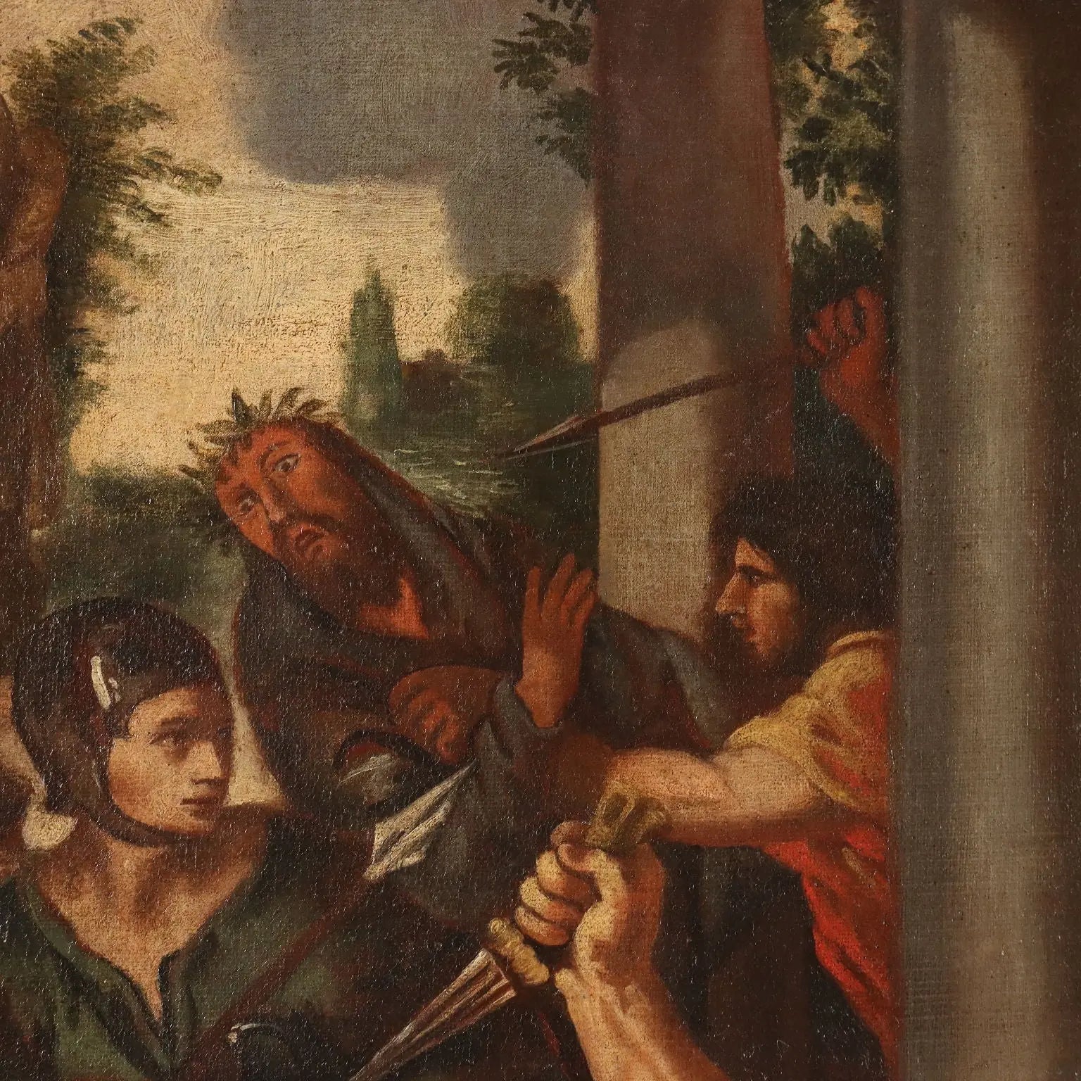 Antique Painting The Age of Iron Disciple of Pietro da Cortona '600 - Disciple of Pietro da Cortona | Art | Antique Painting