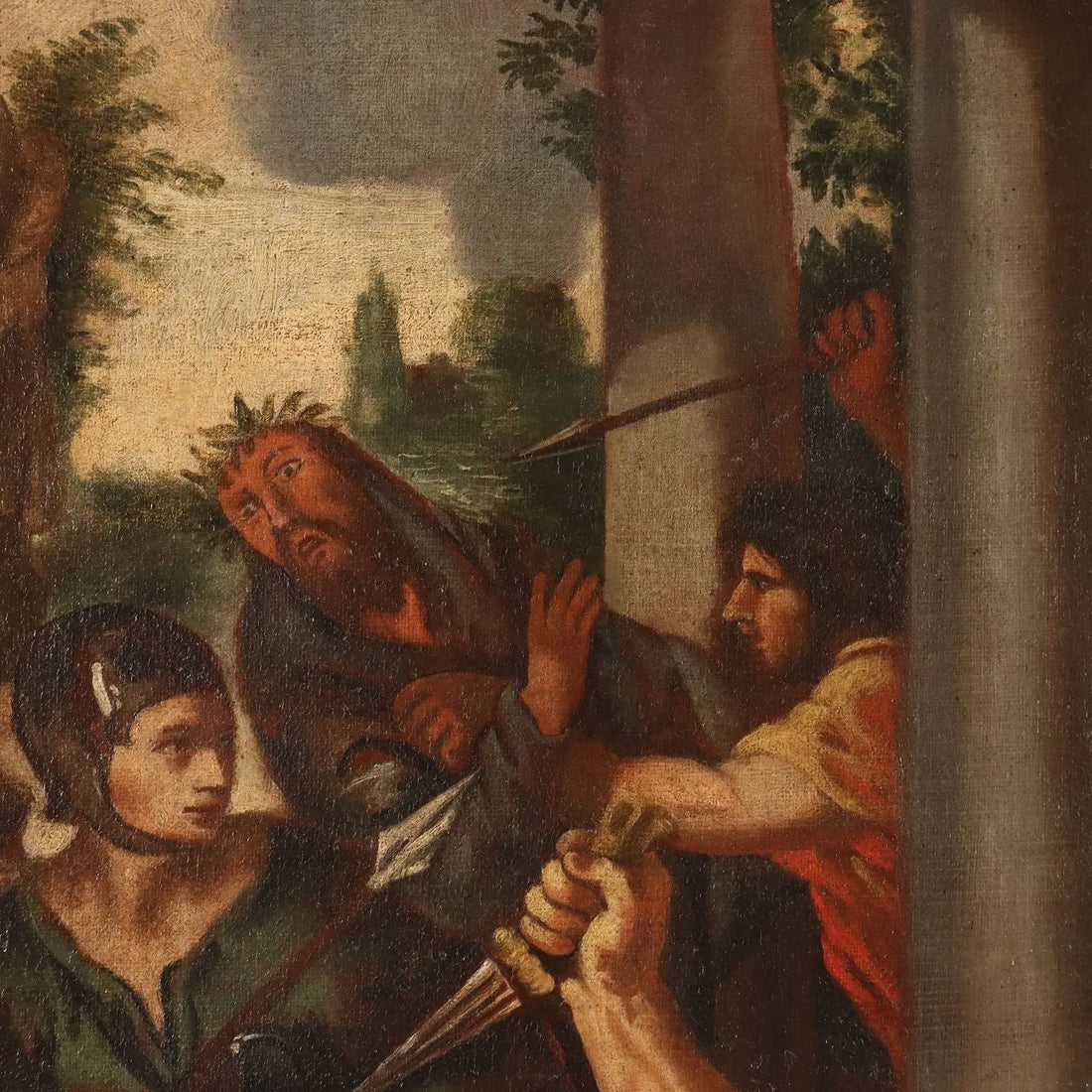 Antique Painting The Age of Iron Disciple of Pietro da Cortona '600 - Disciple of Pietro da Cortona | Art | Antique Painting