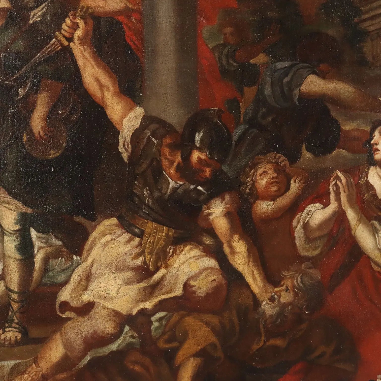 Antique Painting The Age of Iron Disciple of Pietro da Cortona '600 - Disciple of Pietro da Cortona | Art | Antique Painting