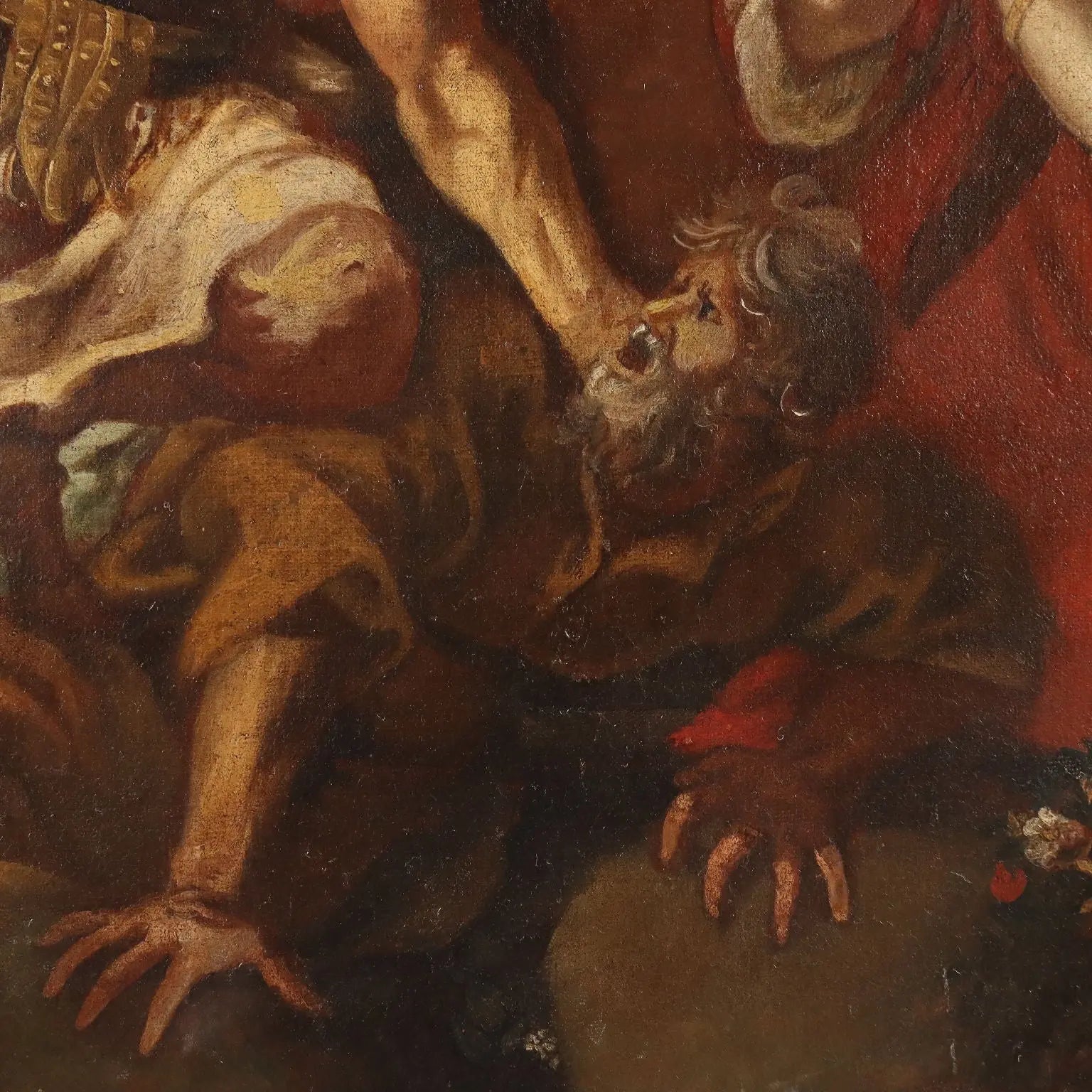 Antique Painting The Age of Iron Disciple of Pietro da Cortona '600 - Disciple of Pietro da Cortona | Art | Antique Painting