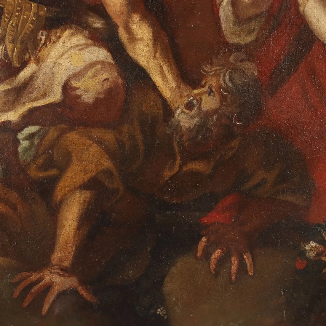 Antique Painting The Age of Iron Disciple of Pietro da Cortona '600 - Disciple of Pietro da Cortona | Art | Antique Painting