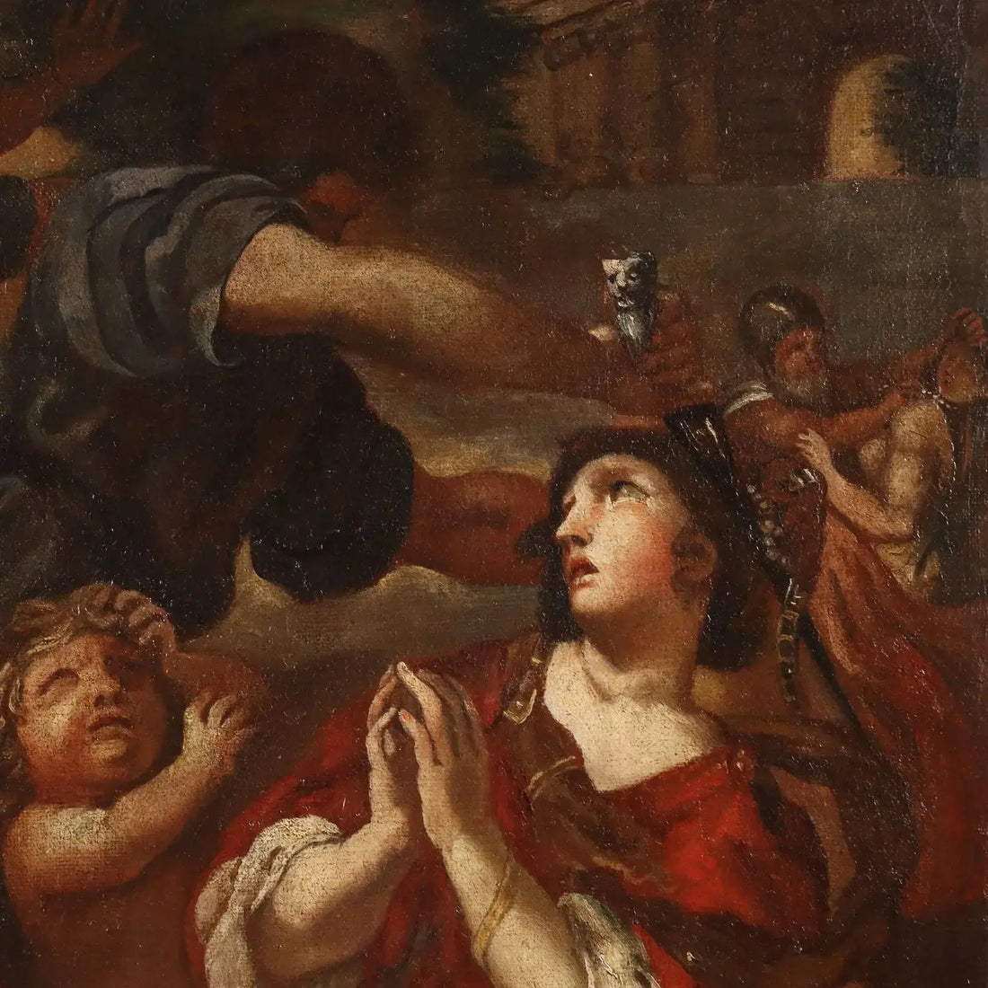 Antique Painting The Age of Iron Disciple of Pietro da Cortona '600 - Disciple of Pietro da Cortona | Art | Antique Painting