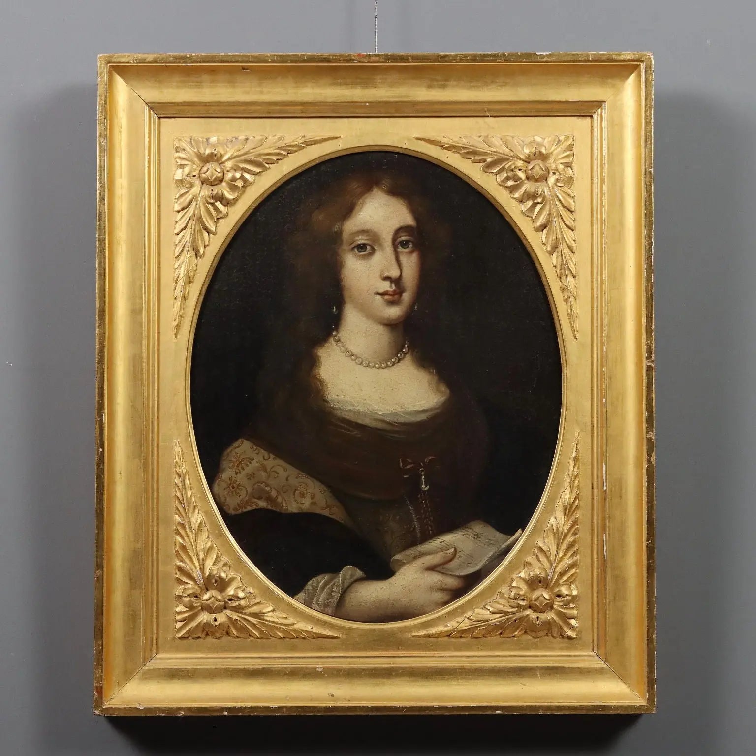 Antique Painting Portrait of a Woman Oil on Canvas XVII Century | Art | Antique Painting