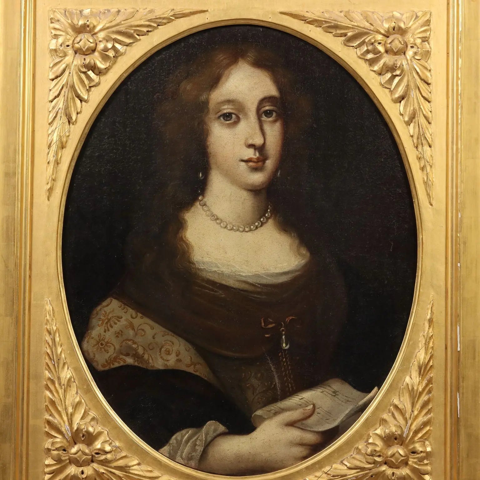 Antique Painting Portrait of a Woman Oil on Canvas XVII Century | Art | Antique Painting