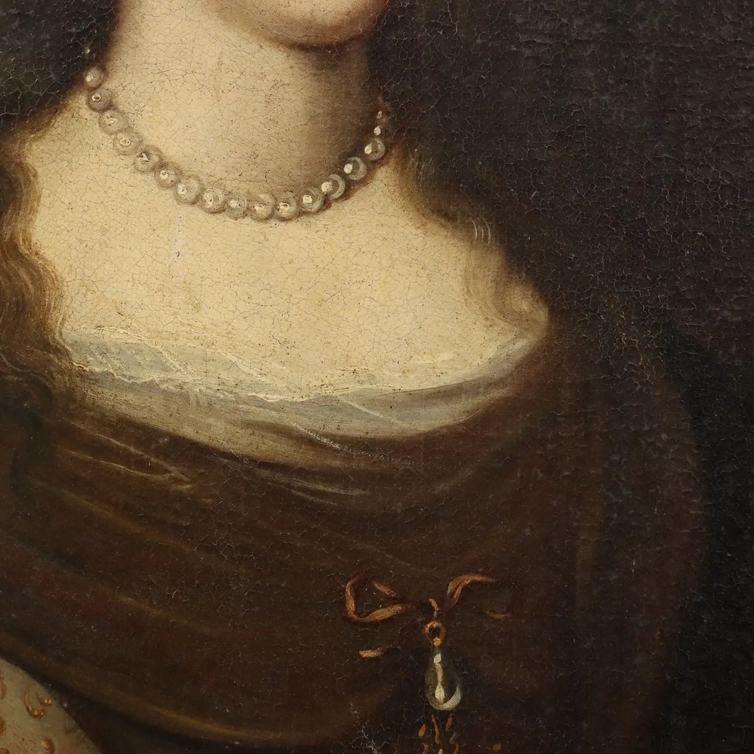 Antique Painting Portrait of a Woman Oil on Canvas XVII Century | Art | Antique Painting