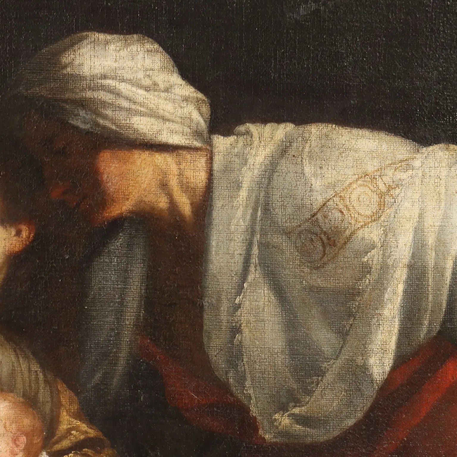 Antique Painting The Birth of the Virgin Mary Copy from S. Vouet '600 - Copy from Simon Vouet | Art | Antique Painting
