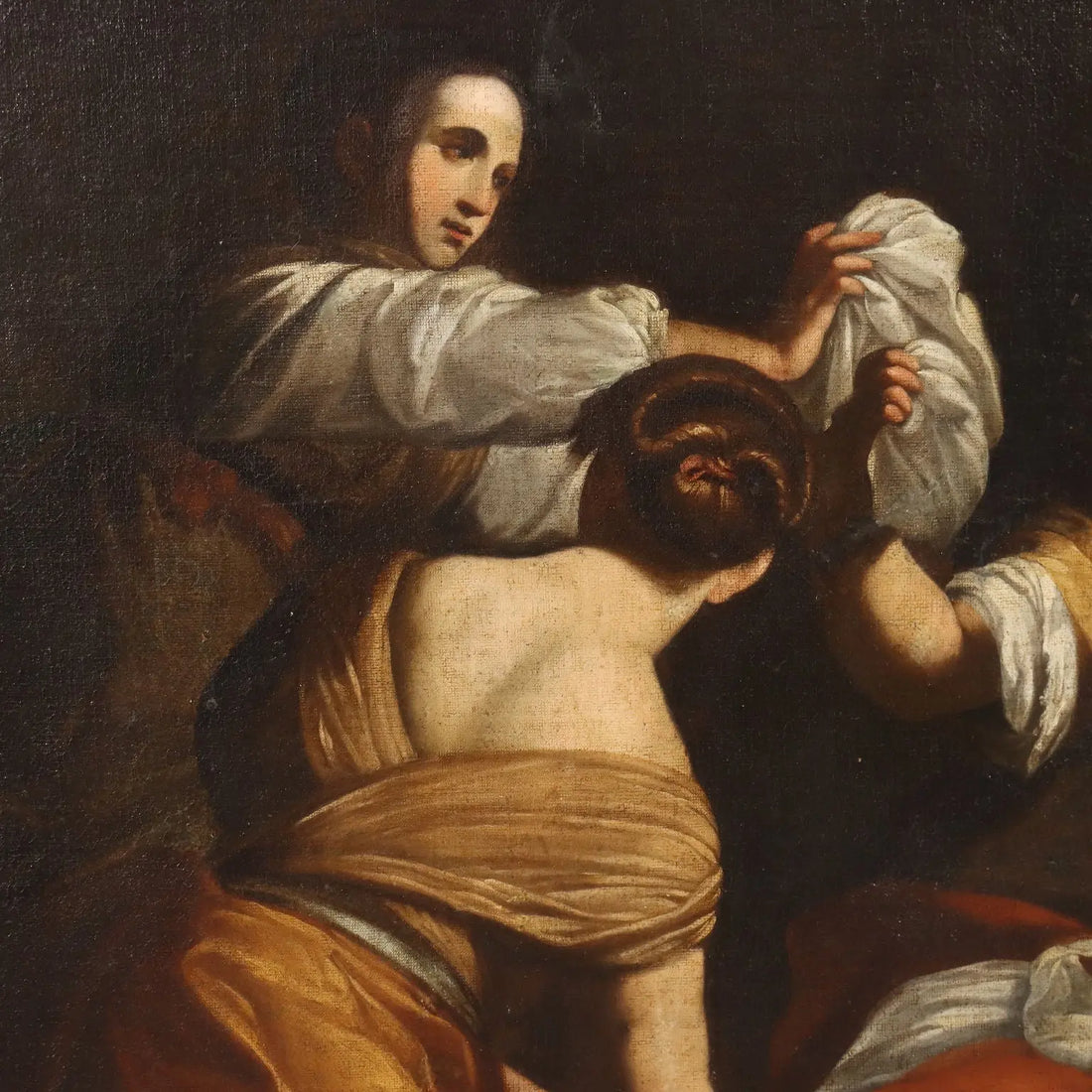 Antique Painting The Birth of the Virgin Mary Copy from S. Vouet '600 - Copy from Simon Vouet | Art | Antique Painting