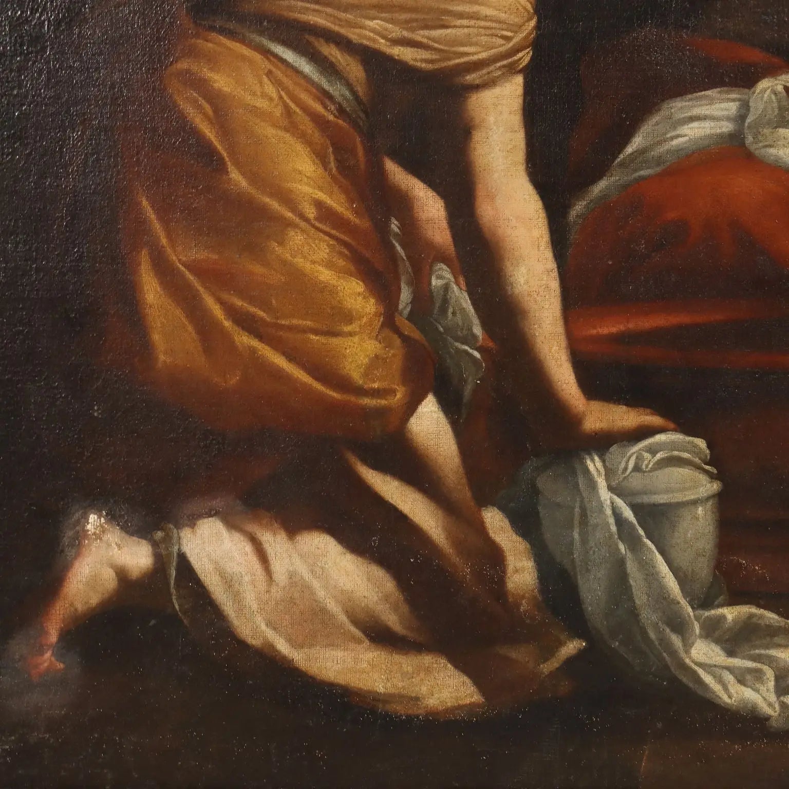 Antique Painting The Birth of the Virgin Mary Copy from S. Vouet '600 - Copy from Simon Vouet | Art | Antique Painting
