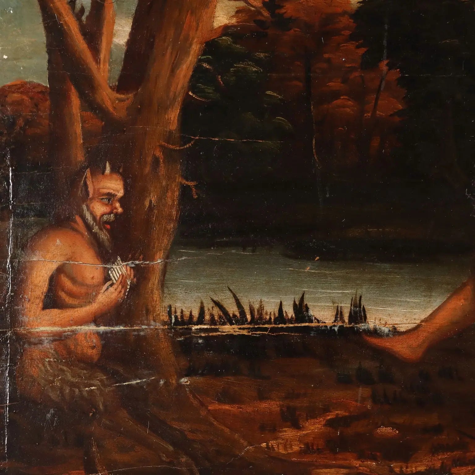 Antique Painting Concert Oil on Hardboard Italy XVIII Century | Art | Antique Painting