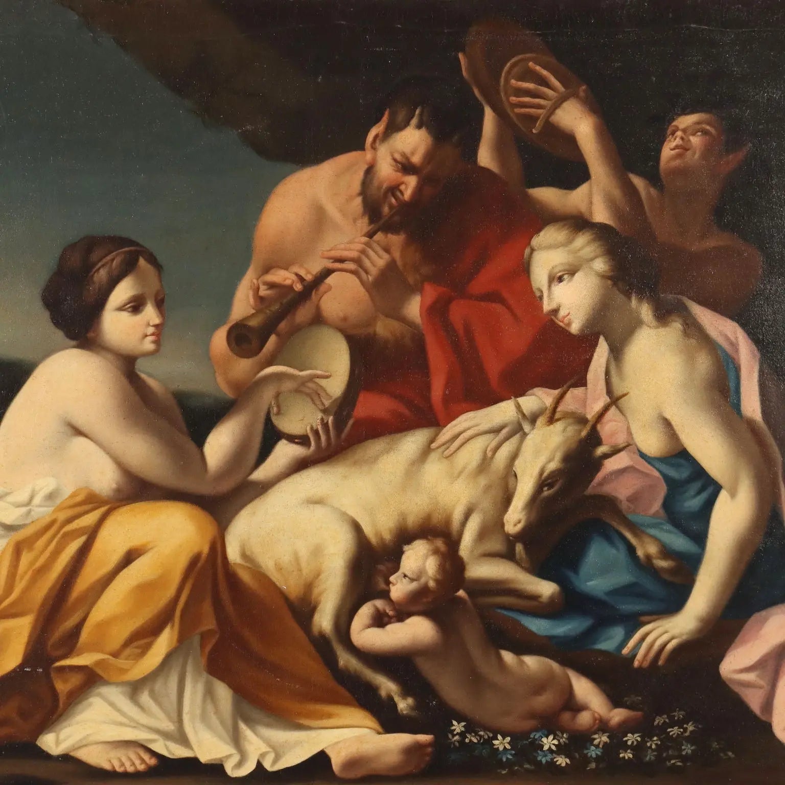 Anitique Painting Mythological Subject Italy XVIII Century - Period of Carlo Cignani | Art | Antique Painting