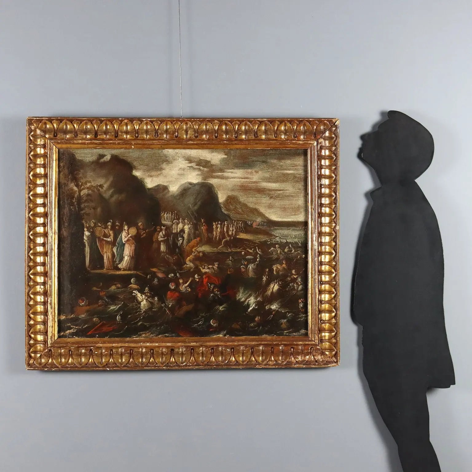 Antique Painting The Crossing of the Red Sea Oil on Canvas '600 | Art | Antique Painting