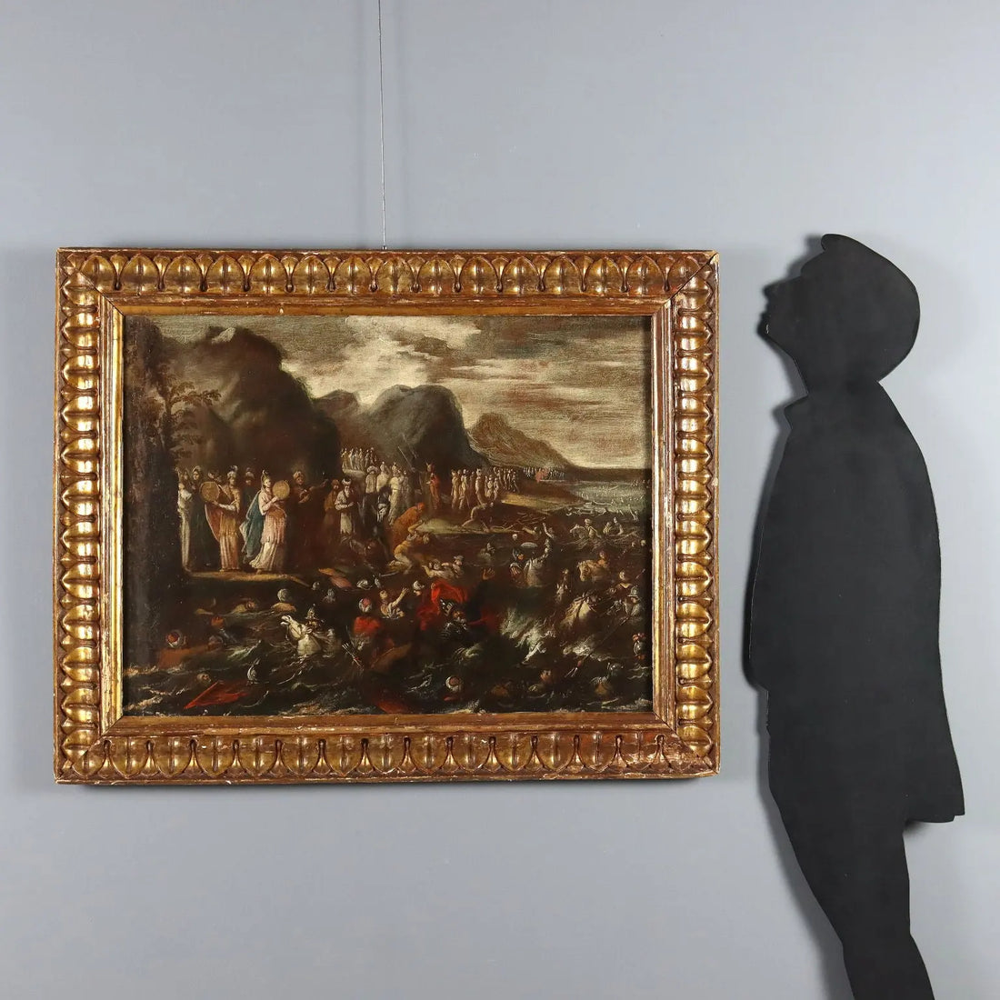 Antique Painting The Crossing of the Red Sea Oil on Canvas '600 | Art | Antique Painting