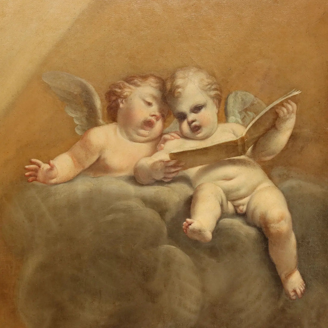 Antique Painting Virgin Mary and Child Oil on Canvas XVIII Century | Art | Antique Painting