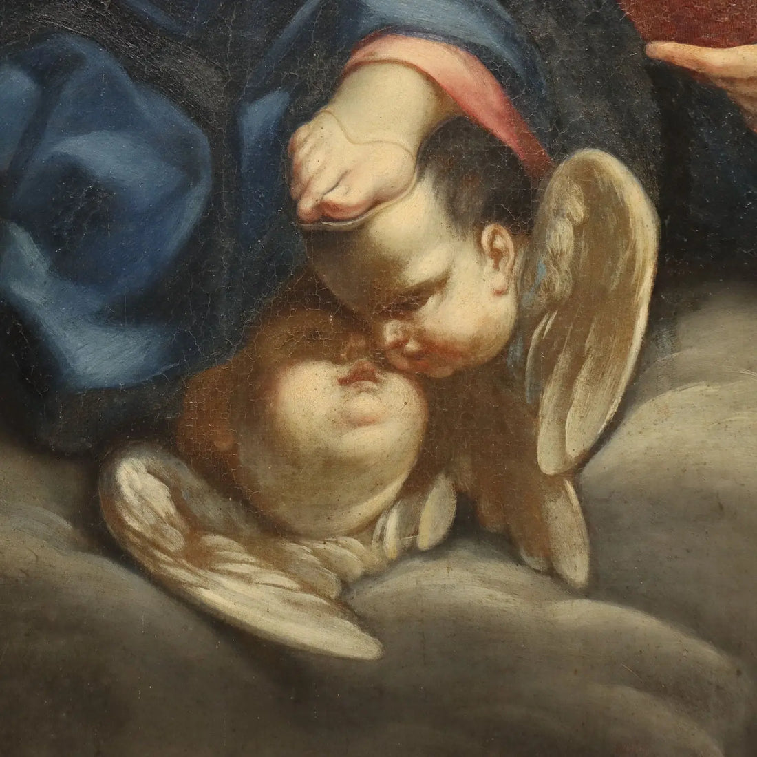 Antique Painting Virgin Mary and Child Oil on Canvas XVIII Century | Art | Antique Painting