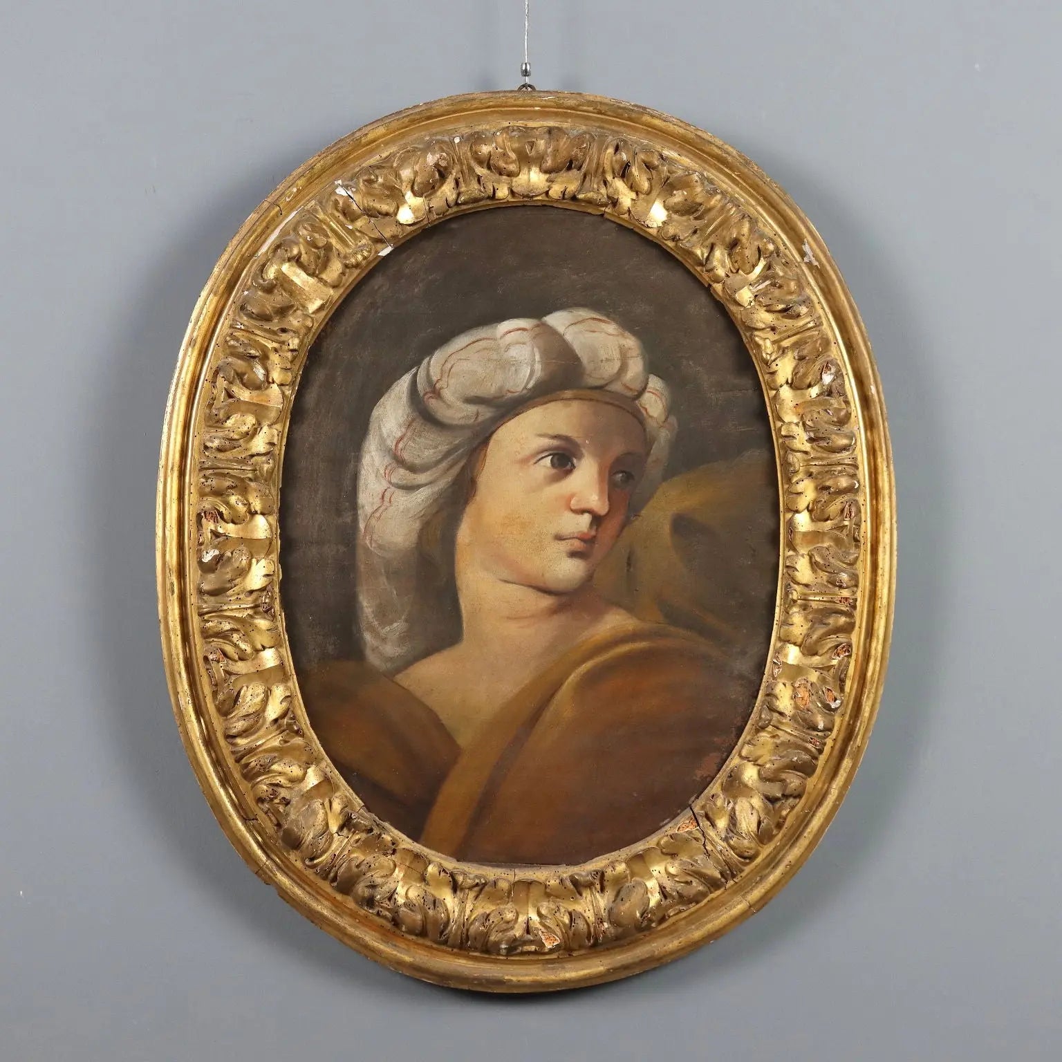 Antique Painting The Sybil Oil on Hardboard Italy XVIII Century | Art | Antique Painting